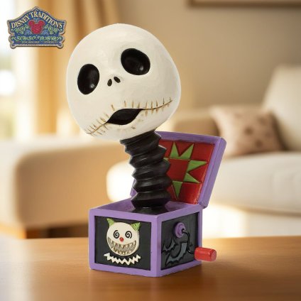ジャック イン ザ ボックス ミニ 10.2cm ナイトメア ビフォア クリスマス ハロウィン | ディズニー トラディションズ ジムショア グッズ フィギュア 人形 置物 彫刻 Jim Shore 正規輸入品