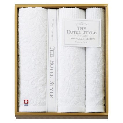 【ギフト対応無料】The Hotel Style - WA NO TAKUMI- フェイスタオル2P&ウォッシュタオル (WAS7030) ※送料無料(北海道・沖縄は除く)