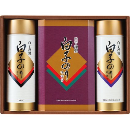 白子のり 詰合せ [26-2897-050] BTN-4J 焼のり 味のり のり茶漬け 海苔 茶漬け 詰め合わせ グルメ 食品 常温 保存食 非常食 惣菜セット 内祝い お返し お祝い ギフト 贈り物 プレゼント