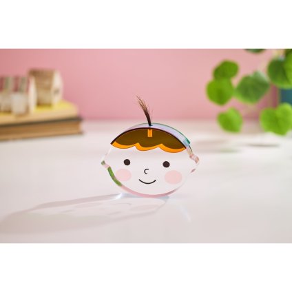 アクリルkittoko【A】(orange × blue × green) ファーストヘア ファーストカット 出産祝い お誕生日 ギフト プレゼント