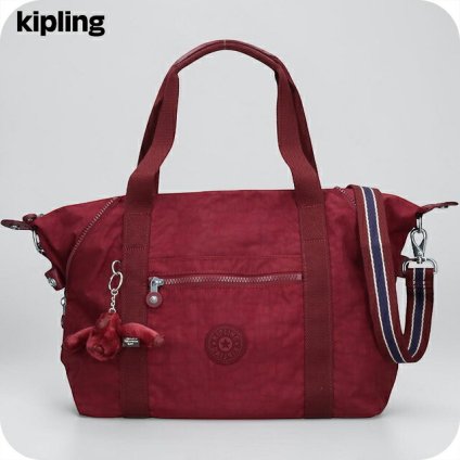 キプリング ボストンバッグ レディース ブランド Kipling アート 2WAY K10619-5FW Lounge Wine 赤