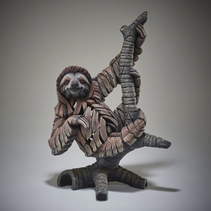 Edge Sloth 幅38.5x奥行22.3x38.7(cm) ナマケモノナマケモノ | エッジ 彫刻 置物 オブジェ フィギュア 動物 大きい リアル アート マット･バックリー 正規輸入品