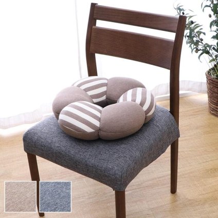 クッション 穴あき 円座 花 シンプル もっちり 低反発 ウレタン オフィス ドライブ 約40cm丸 新生活