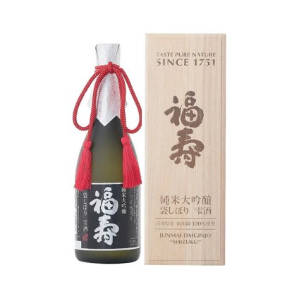 【お取り寄せ品】福寿 純米大吟醸 袋しぼり 雫酒 720ml / 日本酒 専用ギフトボックス入 神戸酒心館 灘 神戸 福壽 しずくざけ 山田錦 御中元 お中元 御歳暮 お歳暮 御年賀 お年賀 御祝 御礼 内祝 父の日 敬老の日 贈り物 贈答品