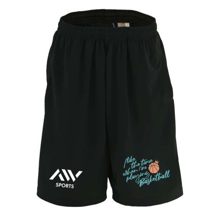 バスケ ハーフパンツ ドライ メンズ ウェア レディース ジュニア 練習着 短パン 速乾 スポーツ 名入れ おしゃれ 半スボン 文字入れ無料 「バスケをしている時間が好き」 アートワークスコウベ 【送料無料】