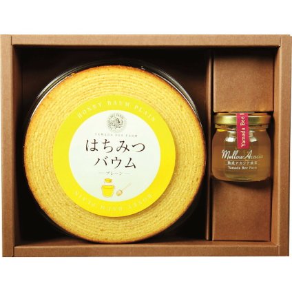 山田養蜂場 はちみつバウムセット [26-0416-054] 78495 バウムクーヘン アカシア蜂蜜 くまくん 洋菓子 スイーツ おやつ 焼き菓子 お茶請け 詰め合わせ プレゼント 贈り物 ギフト