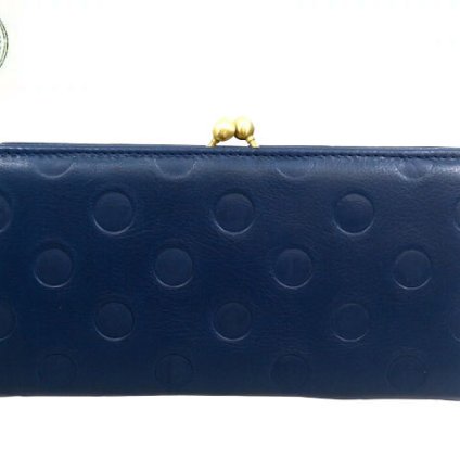 正規品 メンズ レディース アンシグネット un signet アンシグネット un signet カウレザードット がま口 長財布 財布 55338 7384086 sri16 旅行 ギフト