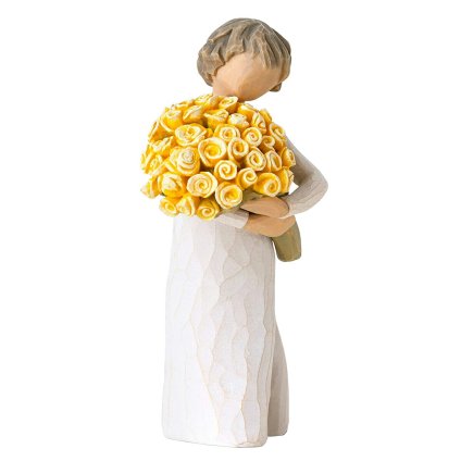ウィローツリー Willow Tree 置物 人形 フィギュア 27462 励ます Good Cheer グッド チアー 女の子 花 花束 メッセージング・プレゼント