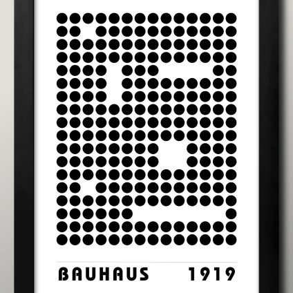 日本製 バウハウス BAUHAUS ミッドセンチュリー A3 サイズ ポスター アート おしゃれ 絵画 インテリア 北欧 イラスト マット紙 艶消し アートパネル 額 フレーム デザイン 壁掛け ギフト 新築祝い ディスプレイ  速達 送料無料