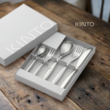 KINTO キントー HIBI カトラリーセット[スプーン フォーク ナイフ セット 一人暮らし ギフト スタンダードナイフ スタンダードフォーク スタンダードスプーン ケーキフォーク ティースプーン]