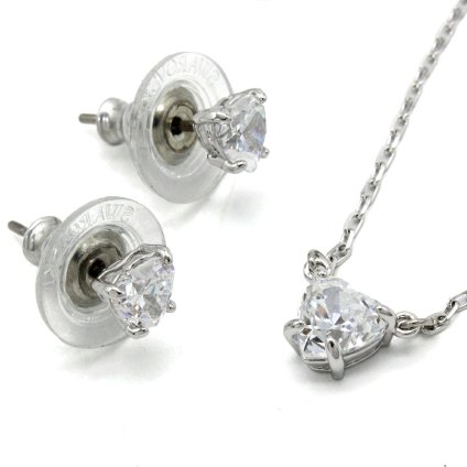 スワロフスキー swarovski ネックレス ピアス セット アクセサリー 5646751 Stilla ステラ スタッドピアス ペンダント レディース シルバー 海外正規品