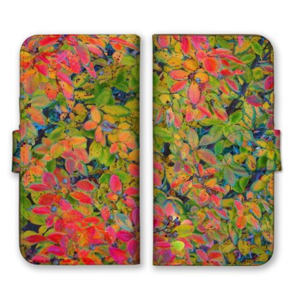 ＼全機種対応／ スマホケース 手帳型 スマホカバー 手帳タイプ スマートフォン ケース カバー 花 アート 絵画調 油絵風 レッド ビビッド かわいい おしゃれ カードホルダー付き カード収納 合皮 合成レザー