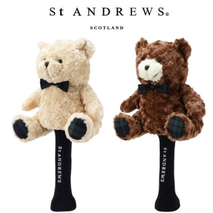セント アンドリュース ゴルフ テディベアヘッドカバードライバー用ヘッドカバー St ANDREWS 042-6984311 お誕生日祝い お祝い 記念品 お父さん 父の日 彼氏 男性 30代 40代 50代 60代 母の日 お母さん 還暦祝い 敬老の日 彼女 人気プレゼント プレゼント