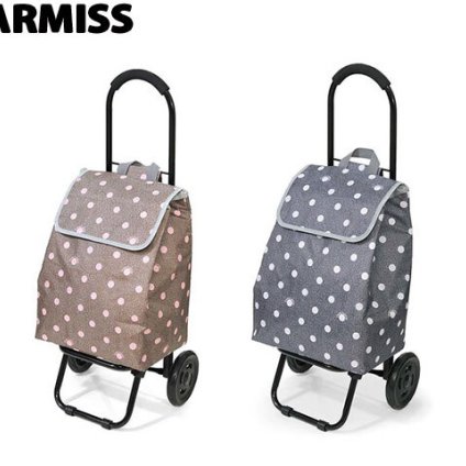 正規品 メンズ レディース CHARMISS シャルミス ショッピングキャリーカート ドット柄 15-5008 5795485 uno28 旅行 ギフト