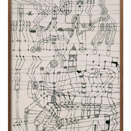 パウル クレー Drawing Knotted in the Manner of a Net A3 サイズ ポスター アート おしゃれ 絵画 インテリア 北欧 イラスト マット紙 艶消し アートパネル 額 フレーム デザイン 壁掛け ギフト 新築祝い ディスプレイ 引越し祝い　新生活　空間デザイン 