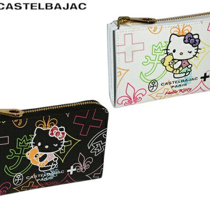 正規品 メンズ レディース CASTELBAJAC カステルバジャック KITTON 二つ折り財布 086652 86652 ikt02 ハローキティ Hello Kitty 旅行 ギフト