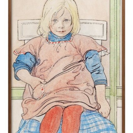 カール ラーション En unge A3 サイズ ポスター アート おしゃれ 絵画 インテリア 北欧 イラスト マット紙 艶消し アートパネル 額 フレーム デザイン 壁掛け ギフト 新築祝い ディスプレイ 引越し祝い　新生活　空間デザイン 