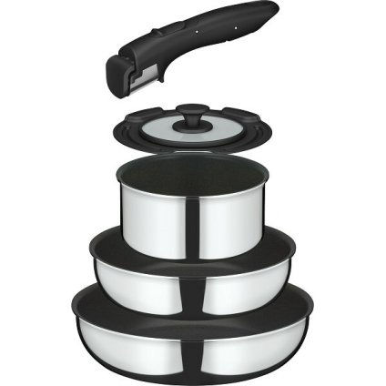 【直送】サーモス THERMOS 取っ手のとれるフライパン 5点セット FA [26-0284-034] KSF-5AS IH対応 ガス火対応 フライパン22cm 26cm 鍋16cm 専用取っ手 専用フタ ミラー仕上げ 耐久性 焦げ付きにくい キッチン用品 新生活 ギフト