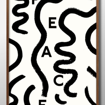 バウハウス BAUHAUS ピース 平和 A3 サイズ ポスター アート おしゃれ 絵画 インテリア 北欧 イラスト マット紙 艶消し アートパネル 額 フレーム デザイン 壁掛け ギフト 新築祝い ディスプレイ 引越し祝い　新生活　空間デザイン 