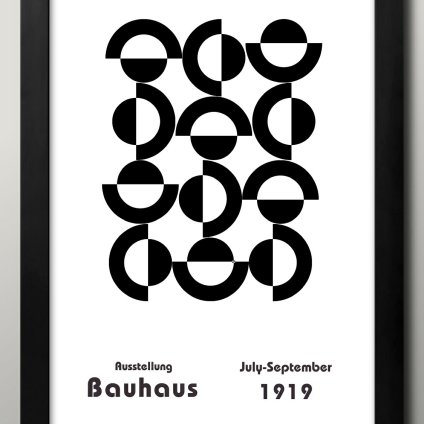 日本製 バウハウス BAUHAUS ミッドセンチュリー A3 サイズ ポスター アート おしゃれ 絵画 インテリア 北欧 イラスト マット紙 艶消し アートパネル 額 フレーム デザイン 壁掛け ギフト 新築祝い ディスプレイ  速達 送料無料