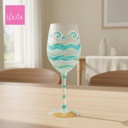 Lolita ワイングラス Eternal Tides 22.4cm 潮の暦日 | かわいい おしゃれ ポップ モダン デザイン食器 アート ロリータ･ヤンシー 正規輸入品