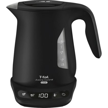 【直送】ティファール T-fal ジャスティンロックコントロール 1.2L ブラック [26-0332-020] KO823NJP 電気ケトル 転倒お湯もれロック 8段階温度調節 空焚き防止 ギフト