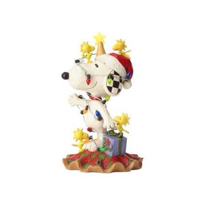 スヌーピー クリスマス デコレーション 16.3cm クリスマス | ジムショア ピーナッツ グッズ フィギュア 人形 置物 彫刻 Jim Shore 正規輸入品