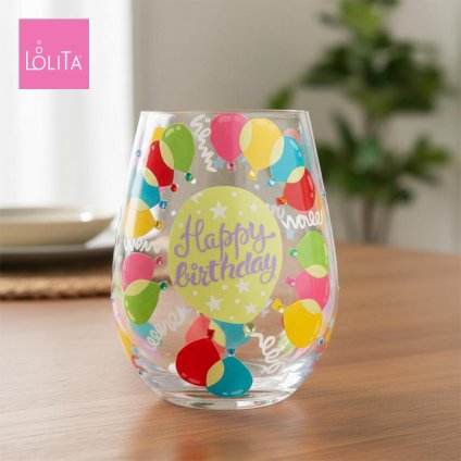 Lolita ワイングラス Balloons 12.4cm 風船 | かわいい おしゃれ ポップ モダン デザイン食器 アート ロリータ･ヤンシー 正規輸入品
