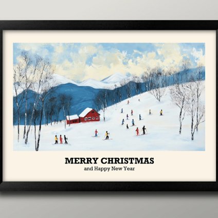 日本製 メリー クリスマス Xmas Christmas サンタクロース ビンテージイラスト A3 サイズ ポスター アート おしゃれ 絵画 インテリア 北欧 イラスト マット紙 艶消し アートパネル 額 フレーム デザイン 壁掛け ギフト 新築祝い ディスプレイ  速達 送料無料