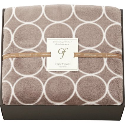 グランフランセヌーベル ハイソフトタッチマイヤー毛布 グレージュ [26-7556-049] GFN8106GE