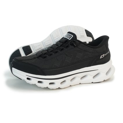 SKECHERS スケッチャーズ スニーカー スリップインズ ゴーウォーク グライドステップ 2.0 コージーフィット ウォーカー 217035 BKW ブラック/ホワイト