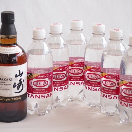 家飲みを、バーカウンターへ ハイボールウイスキー7本セット(ウィルキンソン炭酸 山崎 エディション43度) 500ml×6本 700ml×1本