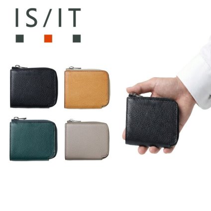 ISIT イズイット isit ヒッチ 二つ折り財布 L字ファスナー カード段4 974613