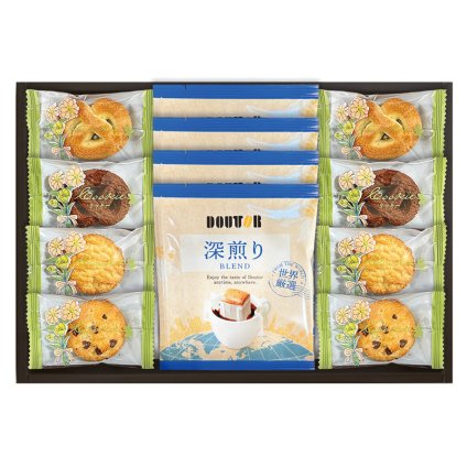 ドトールコーヒと4種類のクッキー詰合せ  ／各種洋菓子セット 洋菓子 スイーツ・お菓子 食品 敬老の日 プレゼント ギフト お彼岸 お供え 秋 2026 送料無料 ギフト プレゼント プチギフト 内祝い 快気祝い 出産祝い 結婚祝い 引出物 新築祝い お返し
