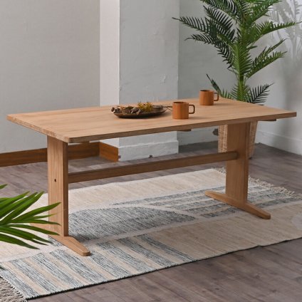 ダイニング家具 ダイニングテーブル 140cm ロータイプ テーブル単品 木製 チーク 無垢材 シンプル おしゃれ 北欧 ナチュラル インテリア テイスト 家具 レストラン カフェ