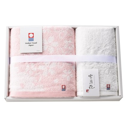 今治タオル 雪月花 バス1P･フェイスタオル1P ／タオル 日用品・ヘルスケア 敬老の日 プレゼント ギフト お祝い いつ 70代 80代 メッセージ おじい おばあ 祖父母 お彼岸 お供え 秋 2026 送料無料 ギフト プレゼント プチギフト 内祝い 快気祝い 出産祝い 結婚祝い 引出物 新築祝い お返し