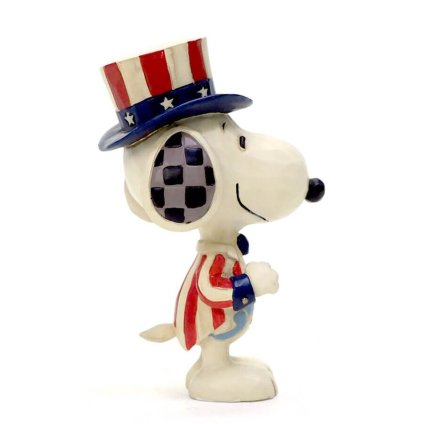 スヌーピー アメリカン ミニ 9.5cm | ジムショア ピーナッツ グッズ フィギュア 人形 置物 彫刻 Jim Shore 正規輸入品