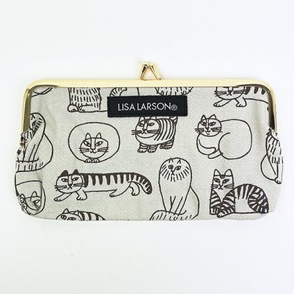 LISA LARSON(リサラーソン) スケッチねこたち 口金ポーチ