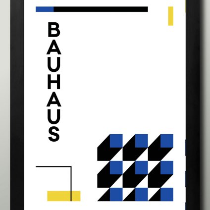 日本製 バウハウス BAUHAUS ミッドセンチュリー A3 サイズ ポスター アート おしゃれ 絵画 インテリア 北欧 イラスト マット紙 艶消し アートパネル 額 フレーム デザイン 壁掛け ギフト 新築祝い ディスプレイ  速達 送料無料