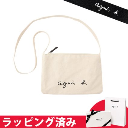 アニエスベー ロゴサコッシュ コットン ウィメンズ ギフト agnesb.VOYAGE ボヤージュ