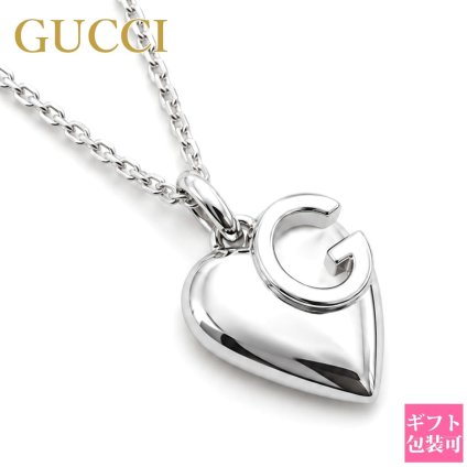 グッチ GUCCI ネックレス ペンダント Gロゴハート シルバー 233963 J8400 8106 SILVER アクセサリー