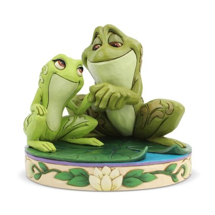 カエルのティアナ&ナヴィーン 11.4cm プリンセスと魔法のキス | ディズニー トラディションズ ジムショア グッズ フィギュア 人形 置物 彫刻 Jim Shore 正規輸入品