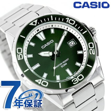 カシオ チープカシオ CASIO スタンダード クォーツ 電池式 MTD-145D-3AV 海外モデル メンズ チプカシ 腕時計 ブランド アナログ グリーン
