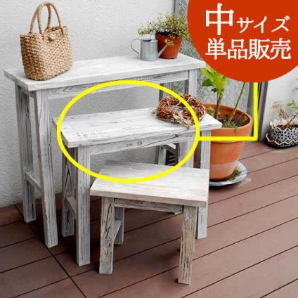 チェア 椅子 ホワイトスツール風花台 中サイズ YT-6052 送料無料 収納 木製 北欧 キャスター ボックス 丸いす 丸イス