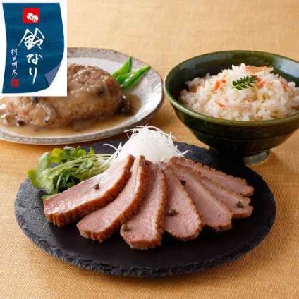 鈴なり 惣菜と炊き込みご飯セット ロース煮 和風ハンバーグ 日本料理 名店監修 ギフト