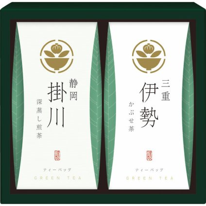 茶の国めぐり 茶水詮 緑茶ティーバッグ詰合せ [26-0557-073] TBA-10 静岡掛川深蒸し煎茶 三重伊勢かぶせ茶 日本茶 お茶 ティーバッグ セット 詰め合わせ ギフト 贈り物 プレゼント 内祝い