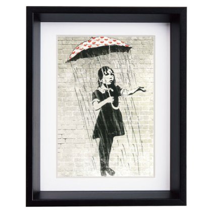 アートフレーム バンクシー ザ・ワールドアウトゼアー Sサイズ BK-01605  Banksy 絵画 ストリート 壁画 ステンシルアート