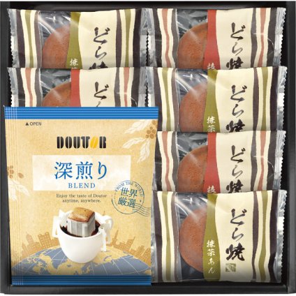 ドトールコーヒー＆どら焼き詰合せ [26-7585-014] ＤＲ－１５ ドリップコーヒー どら焼き 和菓子 洋菓子 詰め合わせ ギフト スイーツ 和洋折衷 贈り物 内祝い お返し プレゼント