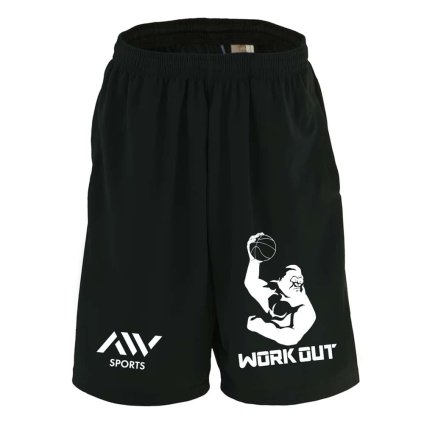 バスケ ハーフパンツ ドライ メンズ ウェア レディース ジュニア 練習着 短パン 速乾 スポーツ 名入れ おしゃれ 半スボン 文字入れ無料 「ゴリラワークアウト バスケットボール」 アートワークスコウベ 【送料無料】