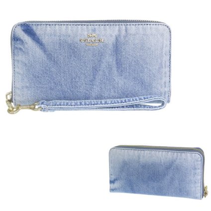 コーチ COACH ラウンドファスナー長財布 アウトレット LZA LVD DNM CEC21 IMNIM デニム
